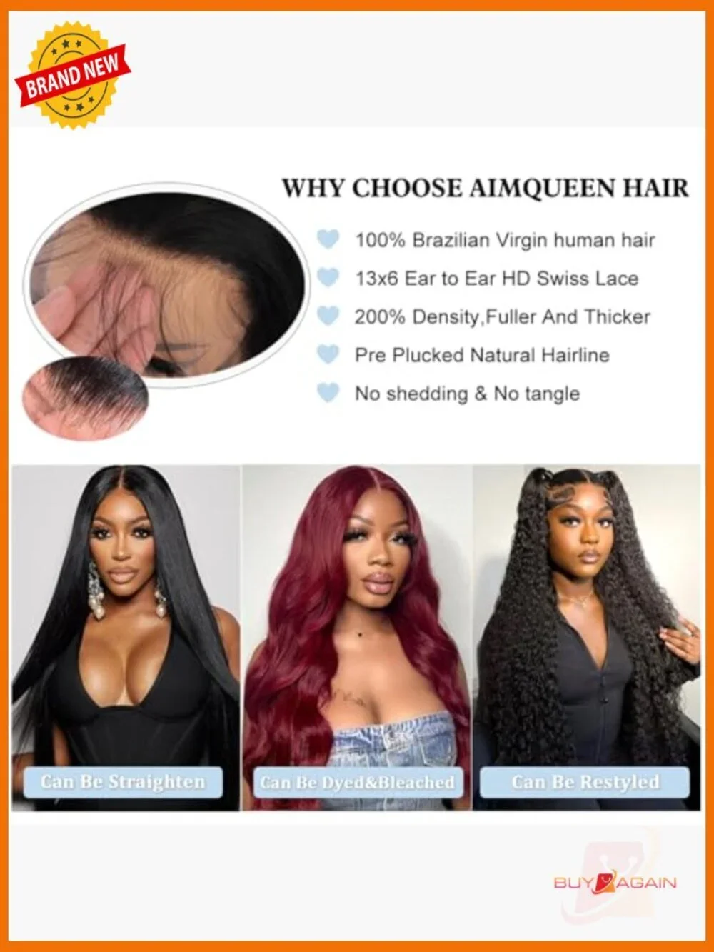 13x6 HD Lace Front Wig Human Hair Body Wave 30 Inch 200 Density Glueless Pre